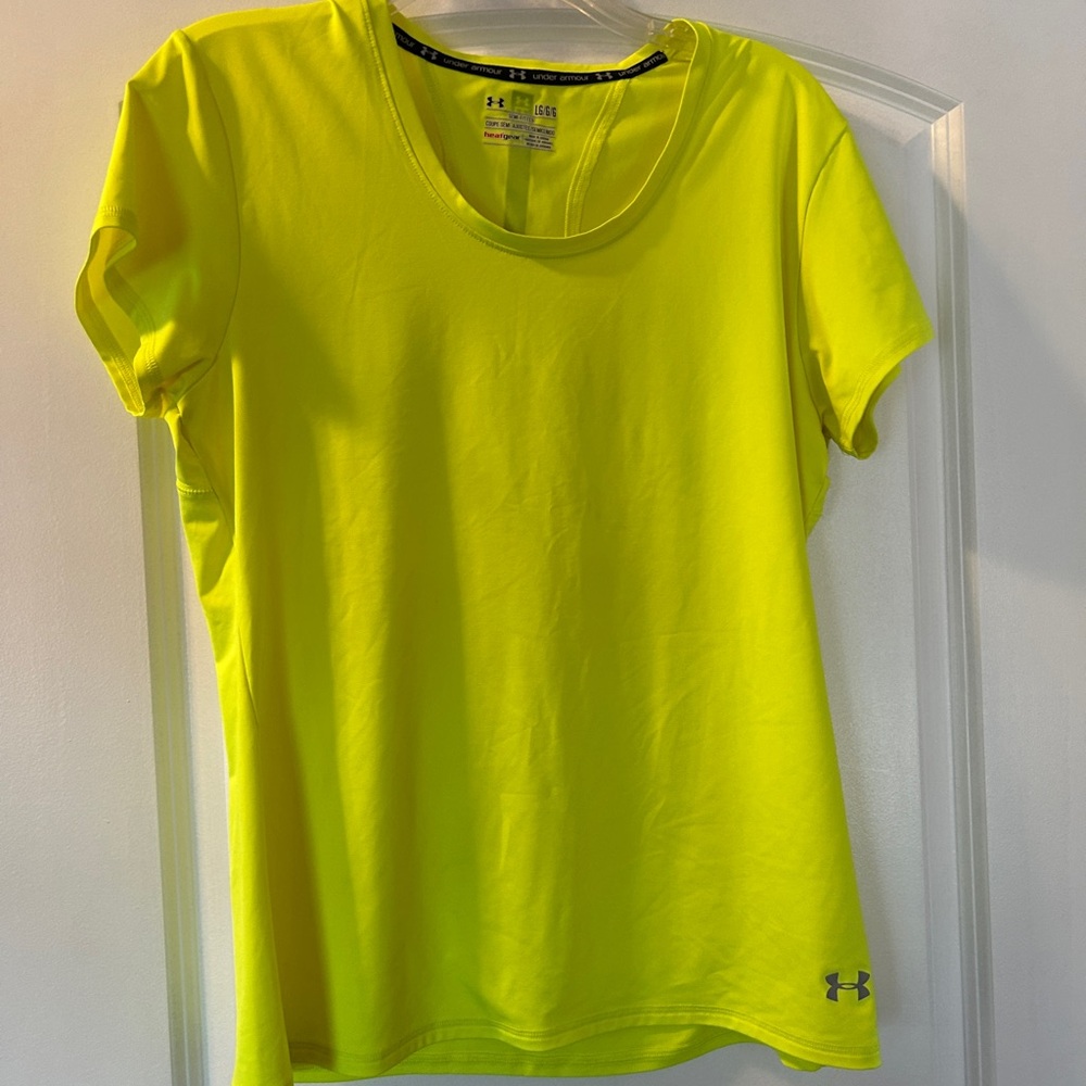 Under Armour Women's Neon Yellow Short Sleeve Tee